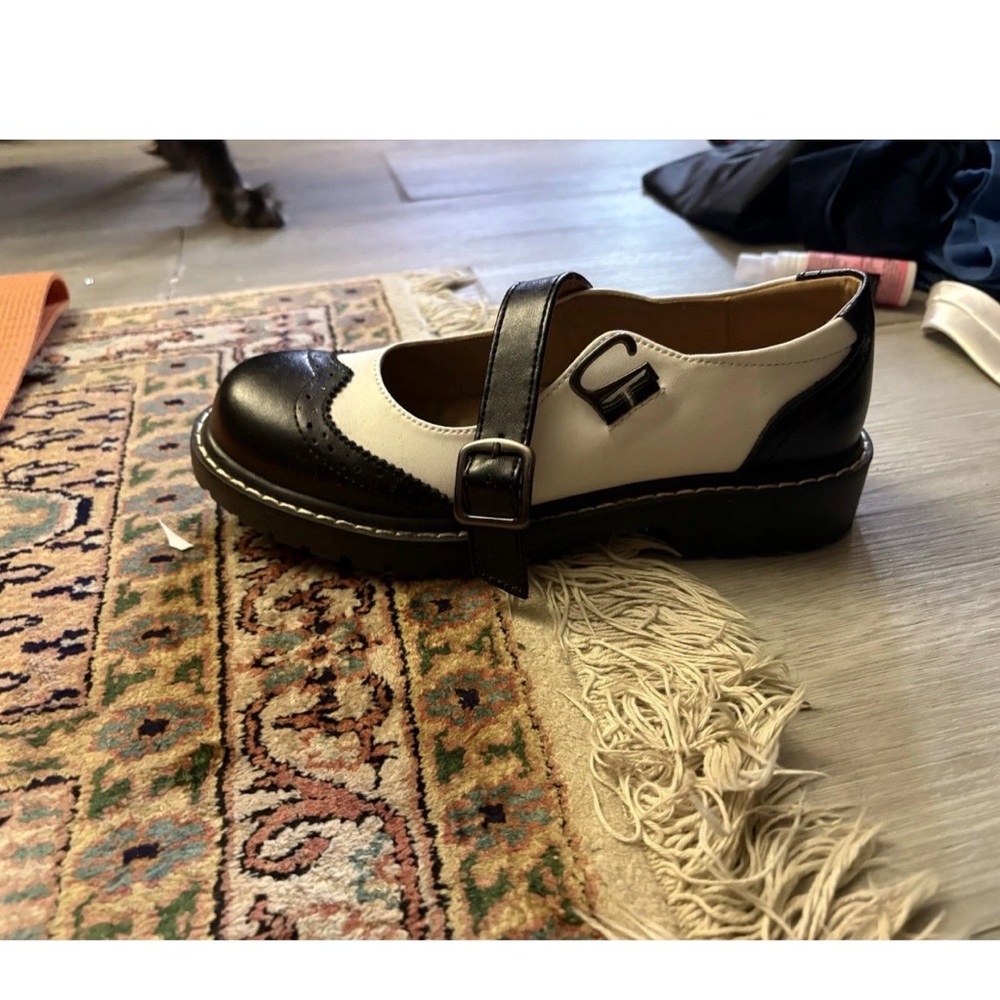 Elegant Black and White Women's Loafers